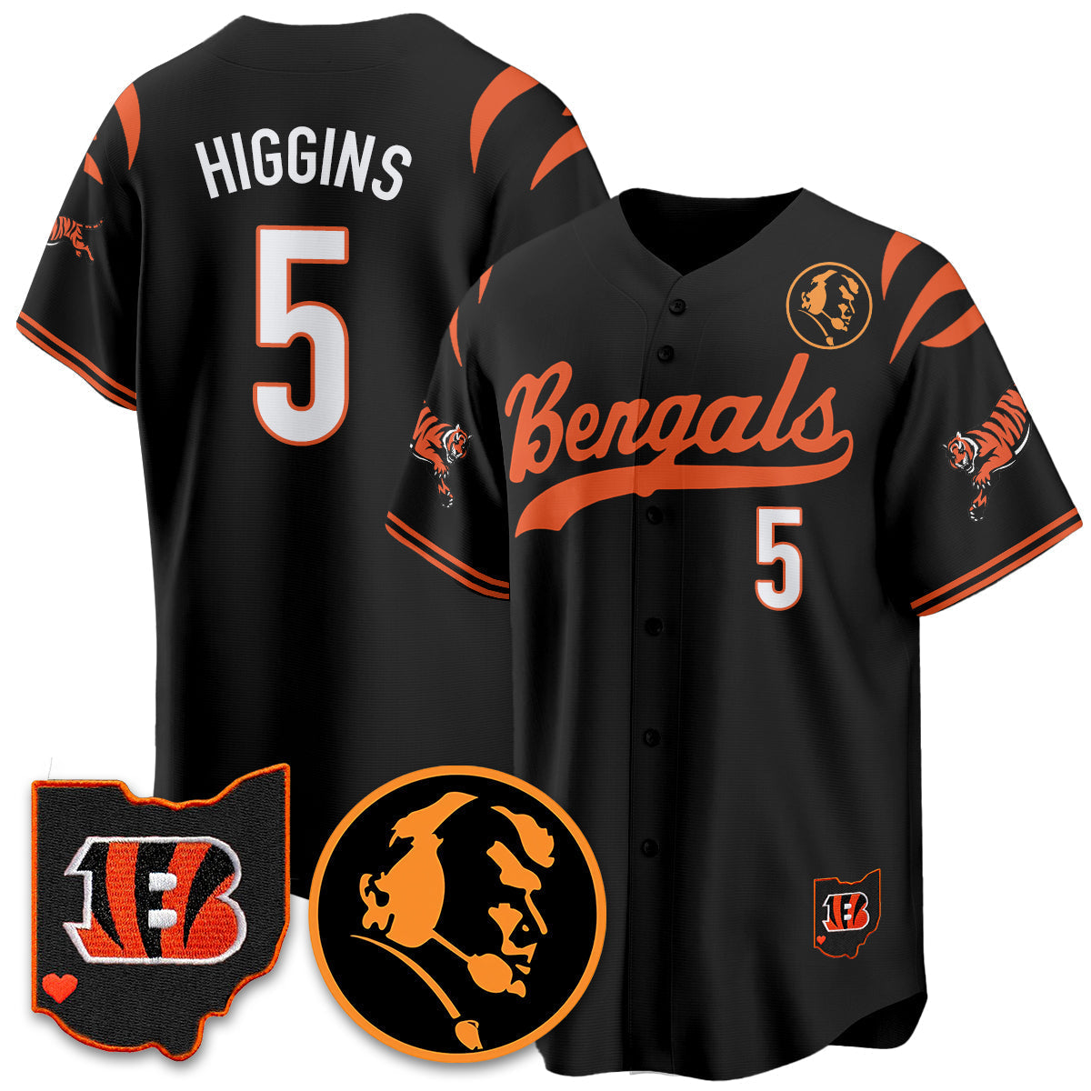 CIN Vapor Limited Baseball Jersey - John Madden Patch - All Stitched