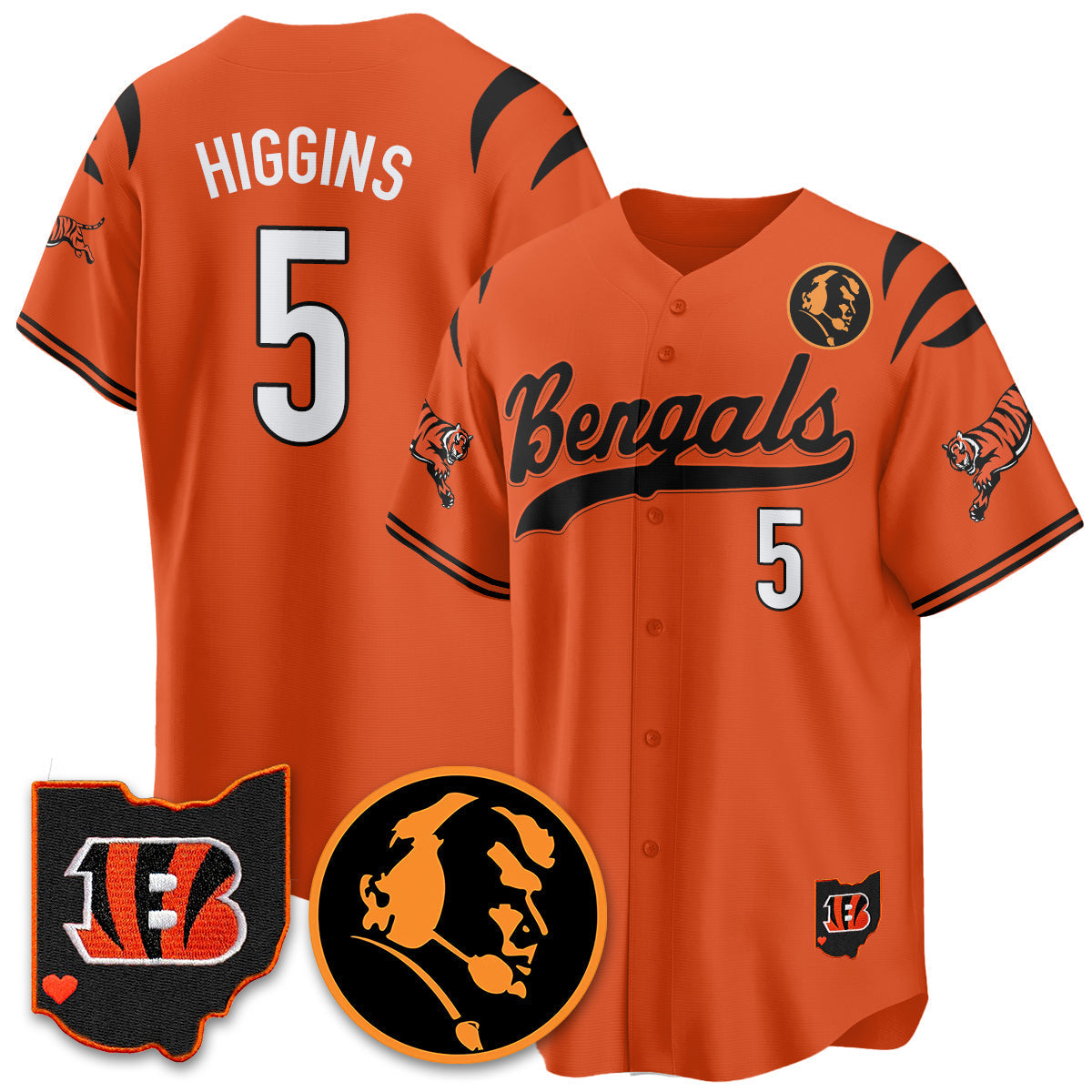 CIN Vapor Limited Baseball Jersey - John Madden Patch - All Stitched