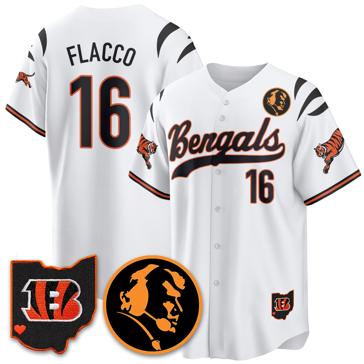 CIN Vapor Limited Baseball Jersey - John Madden Patch - All Stitched