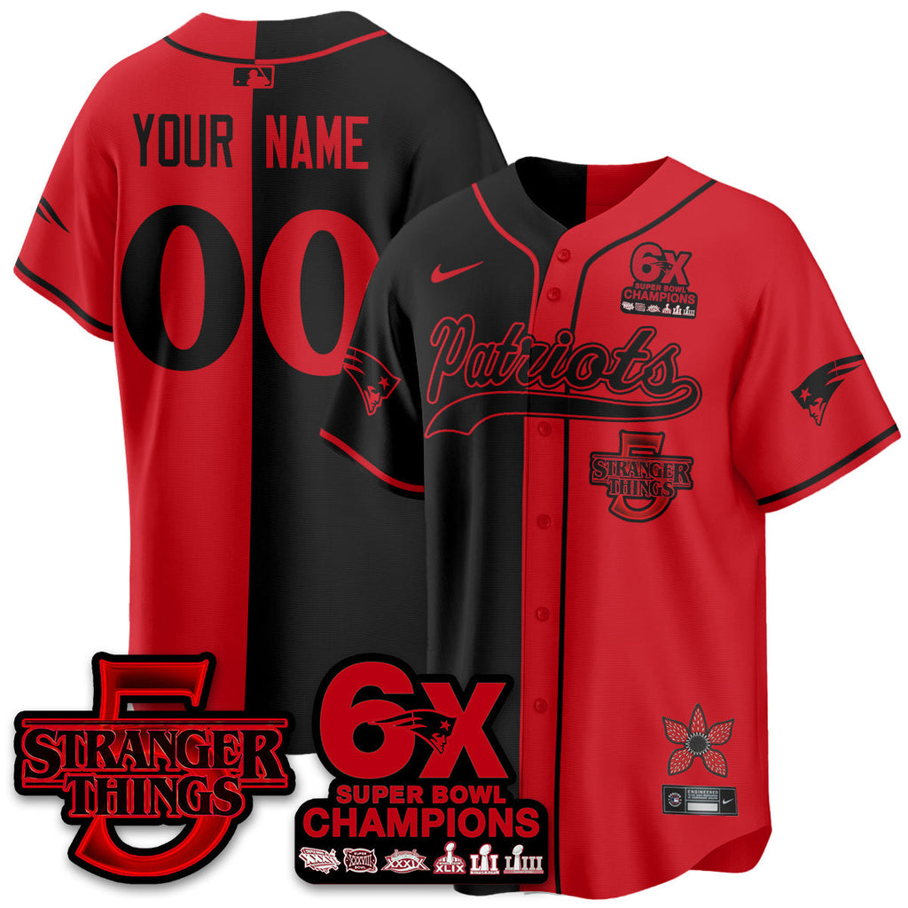 NE Stranger Things Vapor Limited Baseball Jersey - All Stitched