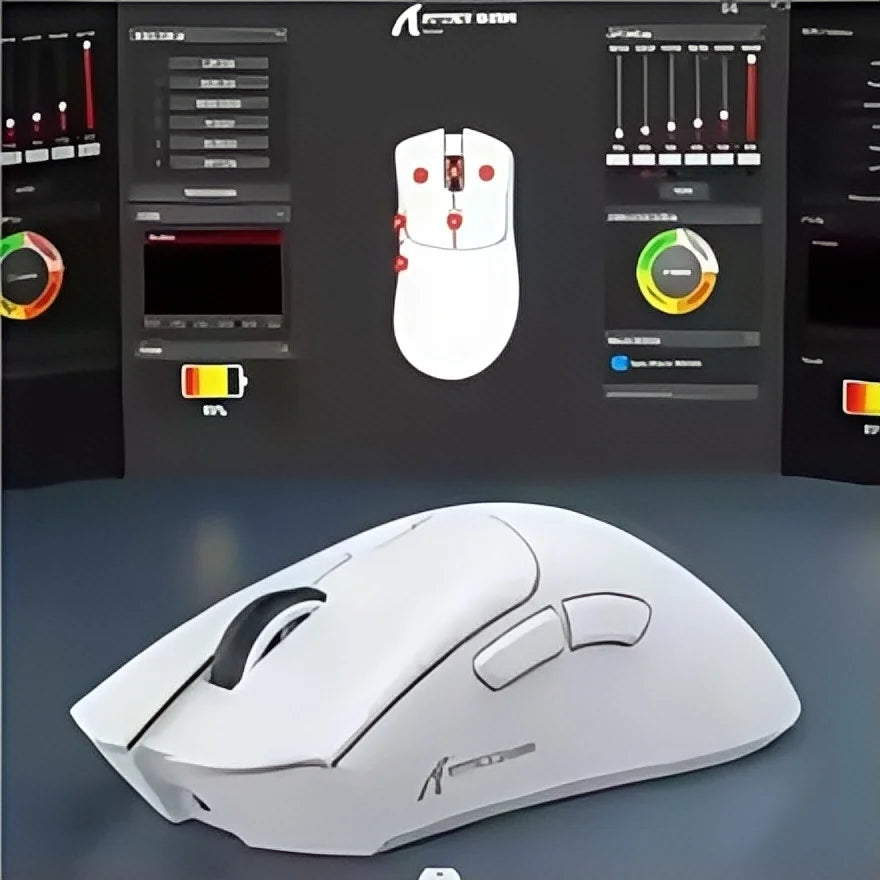 R1 Superlight Wireless Gaming Mouse - Bluetooth & 2.4G Dual Mode, PAW3311 Optical Sensor, 200-5000 DPI, 68g Lightweight
