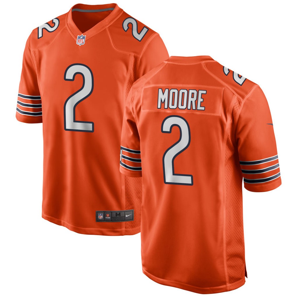 DJ Moore Chicago Bears Jersey - Orange
