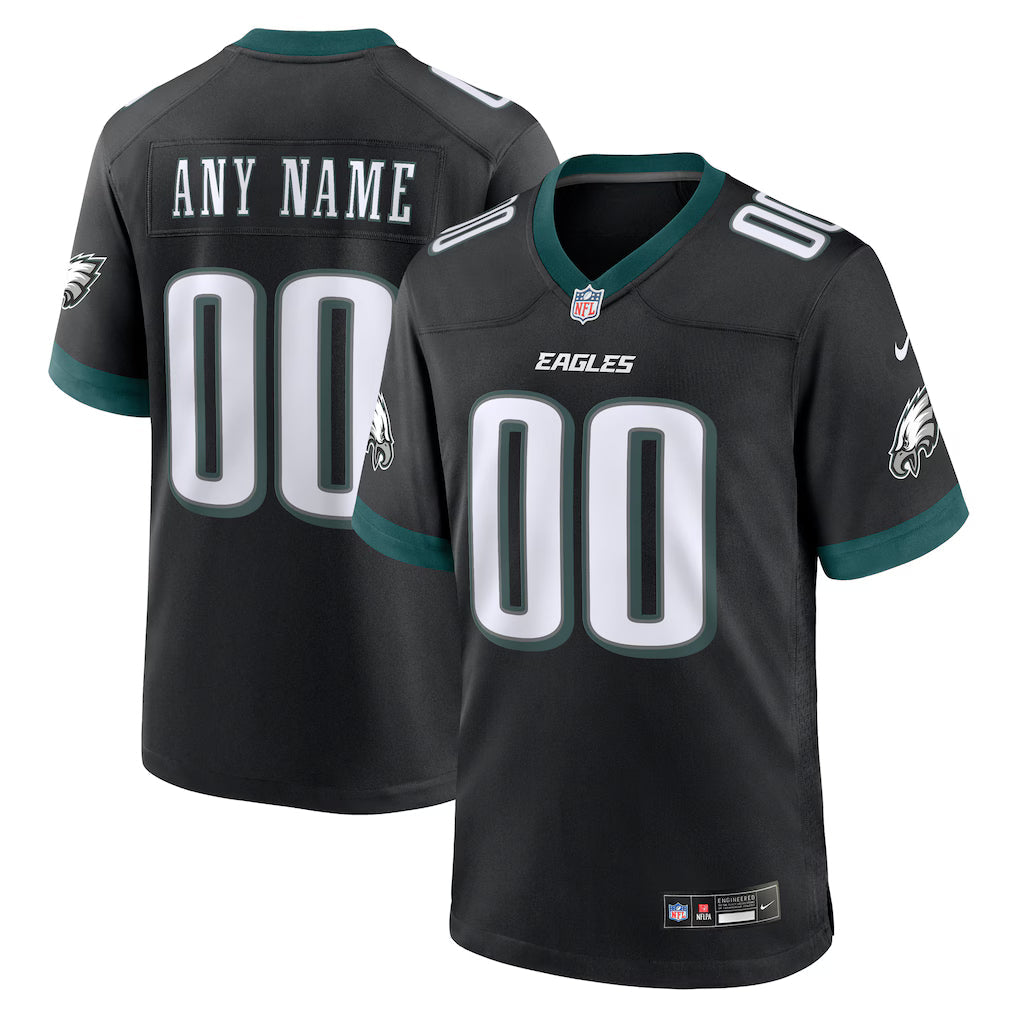 Custom Philadelphia Eagles Jersey - Black