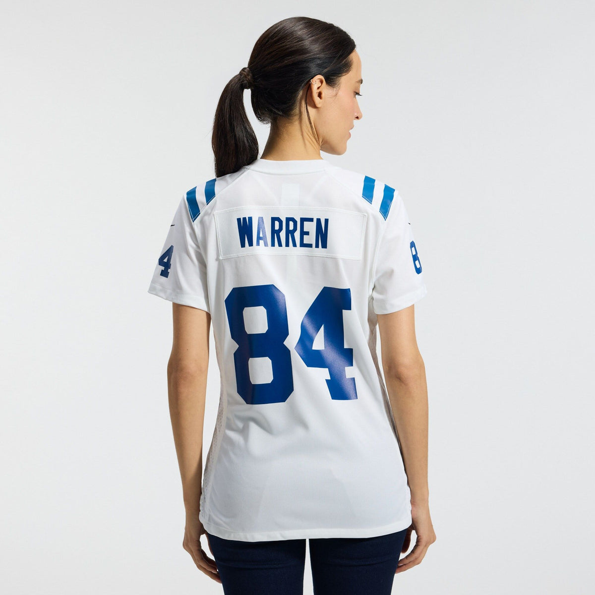 Women's Indianapolis Colts Tyler Warren Nike White Game Jersey