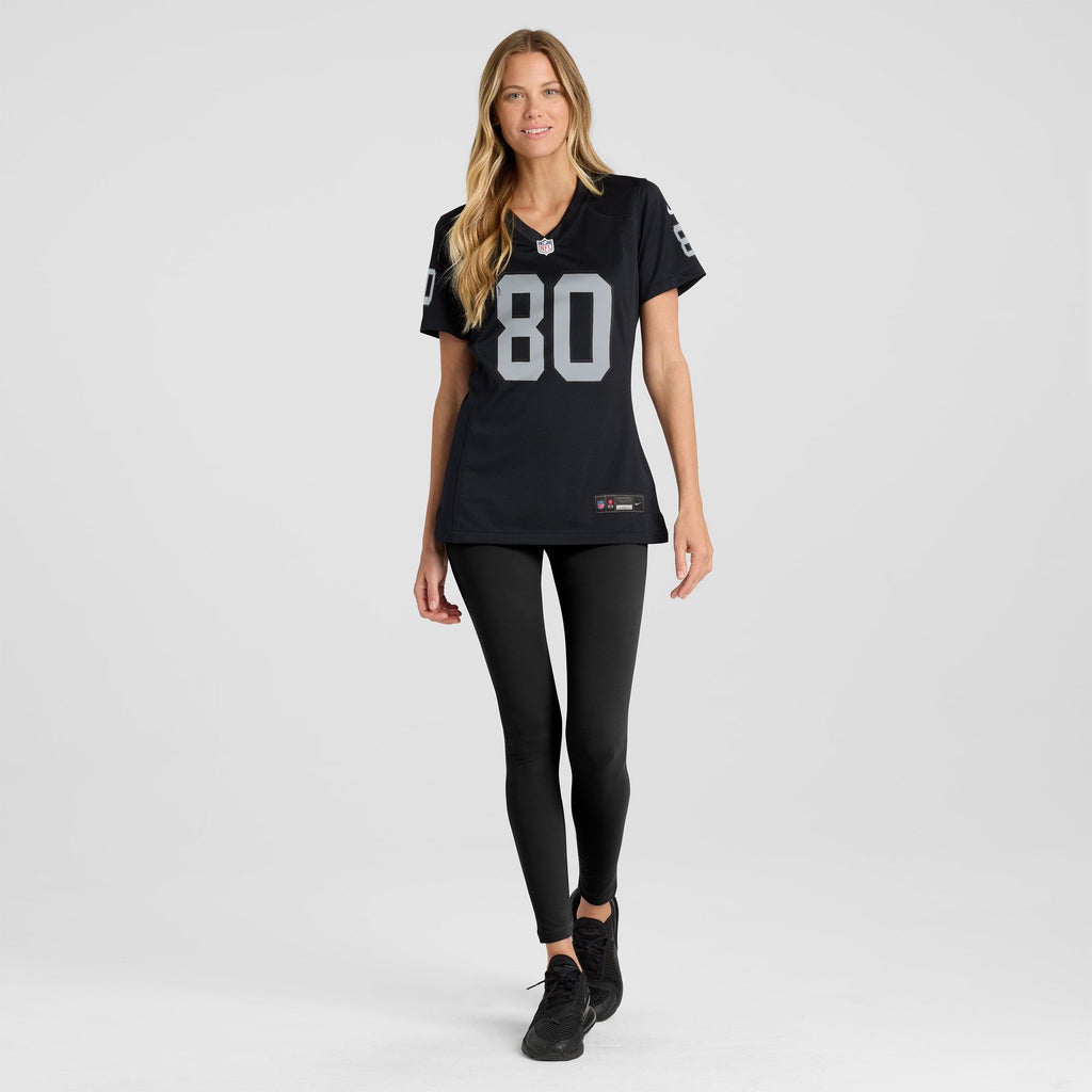 Women's Las Vegas Raiders Ian Thomas Nike Black Team Game Jersey