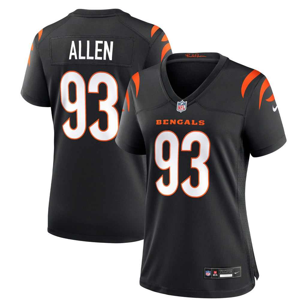 Women's Cincinnati Bengals Jonathan Allen Nike Black Team Game Jersey