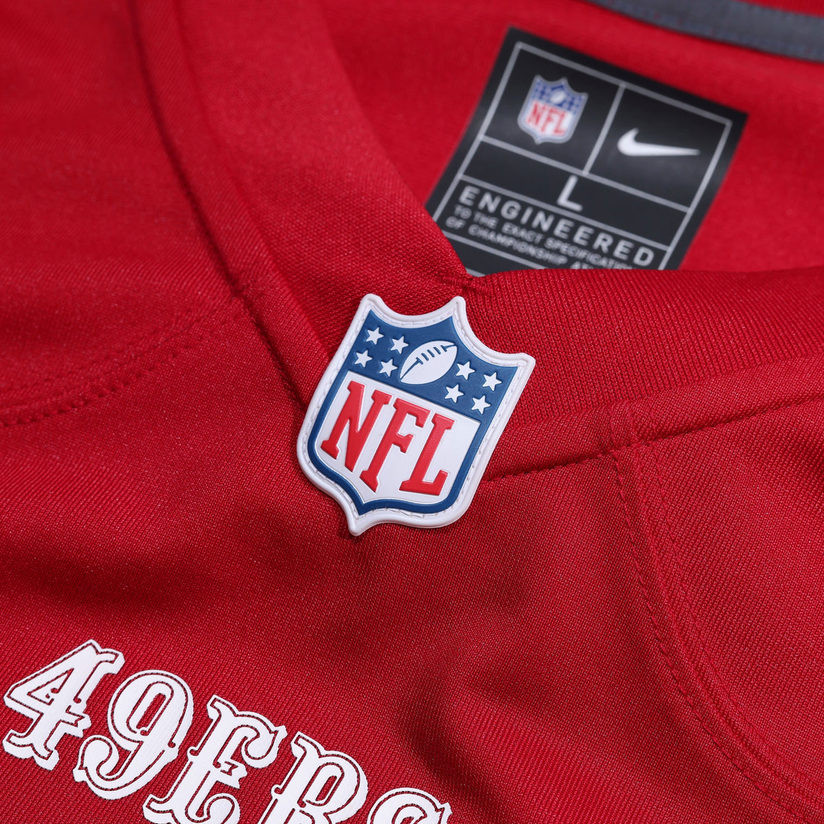 Men's San Francisco 49Ers Christian Mccaffrey Nike Scarlet 80Th Anniversary Game Jersey