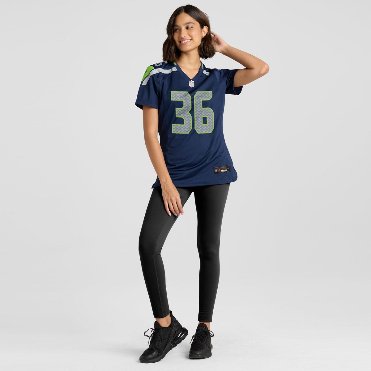 Women's Seattle Seahawks George Holani Nike College Navy Team Game Jersey