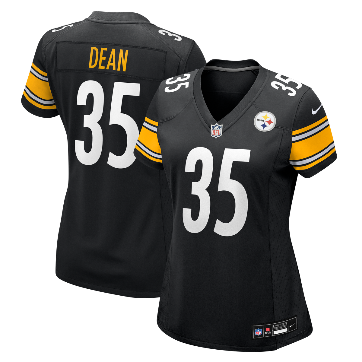 Women's Pittsburgh Steelers Jamel Dean Nike Black Team Game Jersey