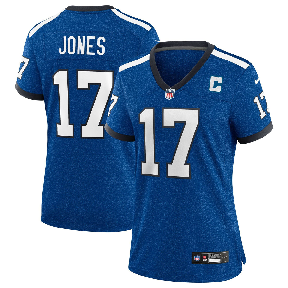 Women's Indianapolis Colts Daniel Jones Nike Heather Royal Alternate 2 Indiana Nights Game Jersey